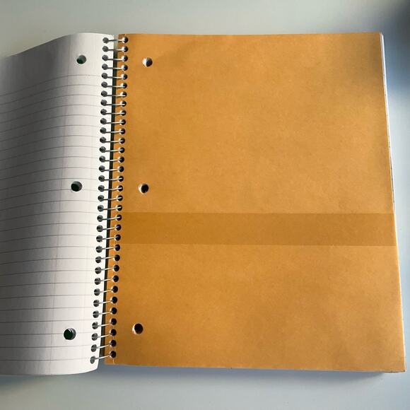 Smead Spiral Notebook 250 Sheets w 5 Divider combines File Holder, College Ruled - Picture 3 of 6